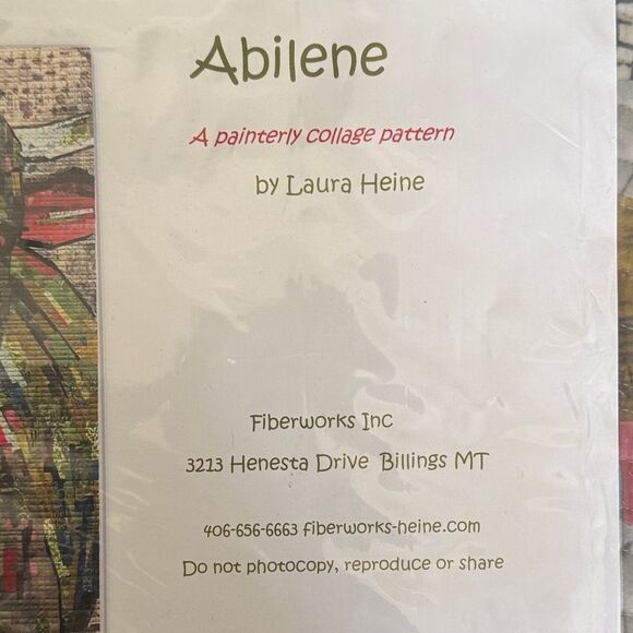 Abilene Collage Pattern by Laura Heine - Picture 3 of 5